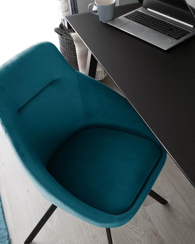 Cleo Velvet Swivel Chair