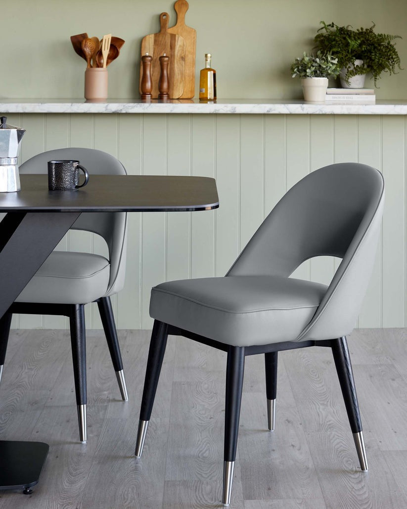 Clover Faux Leather Dining Chair - 2 Set