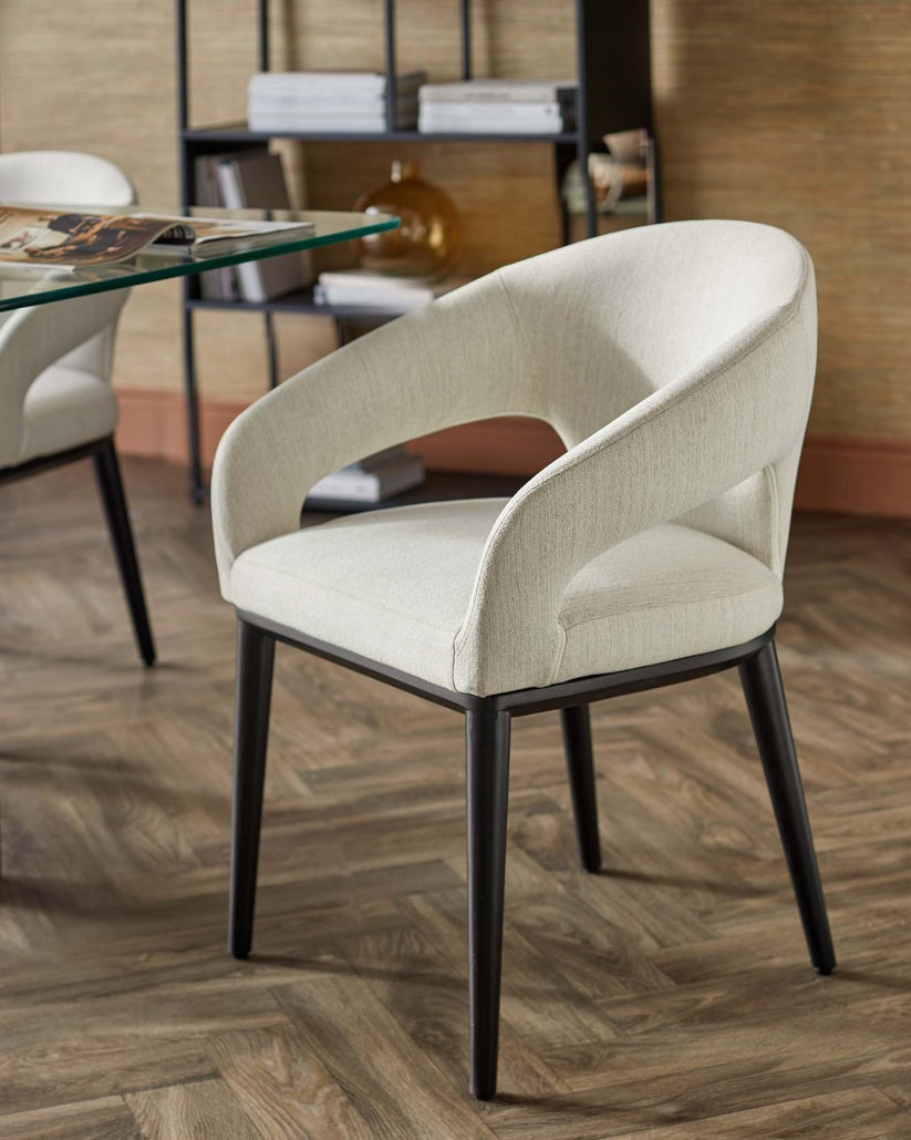 Heath Dual Tone Fabric Dining Chair - 2 Set