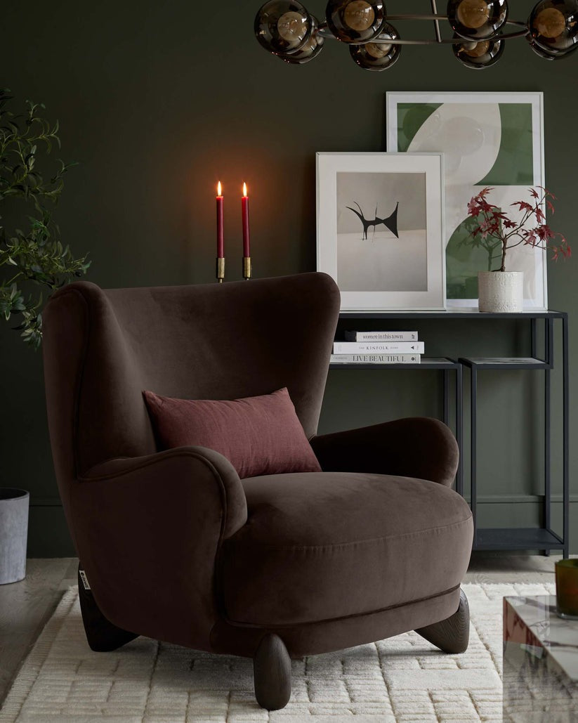 Harlan Velvet Accent Chair