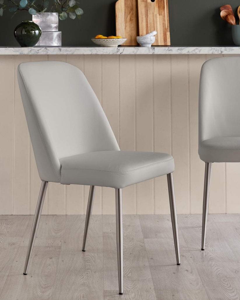 Deco Leather Dining Chair - 2 Set
