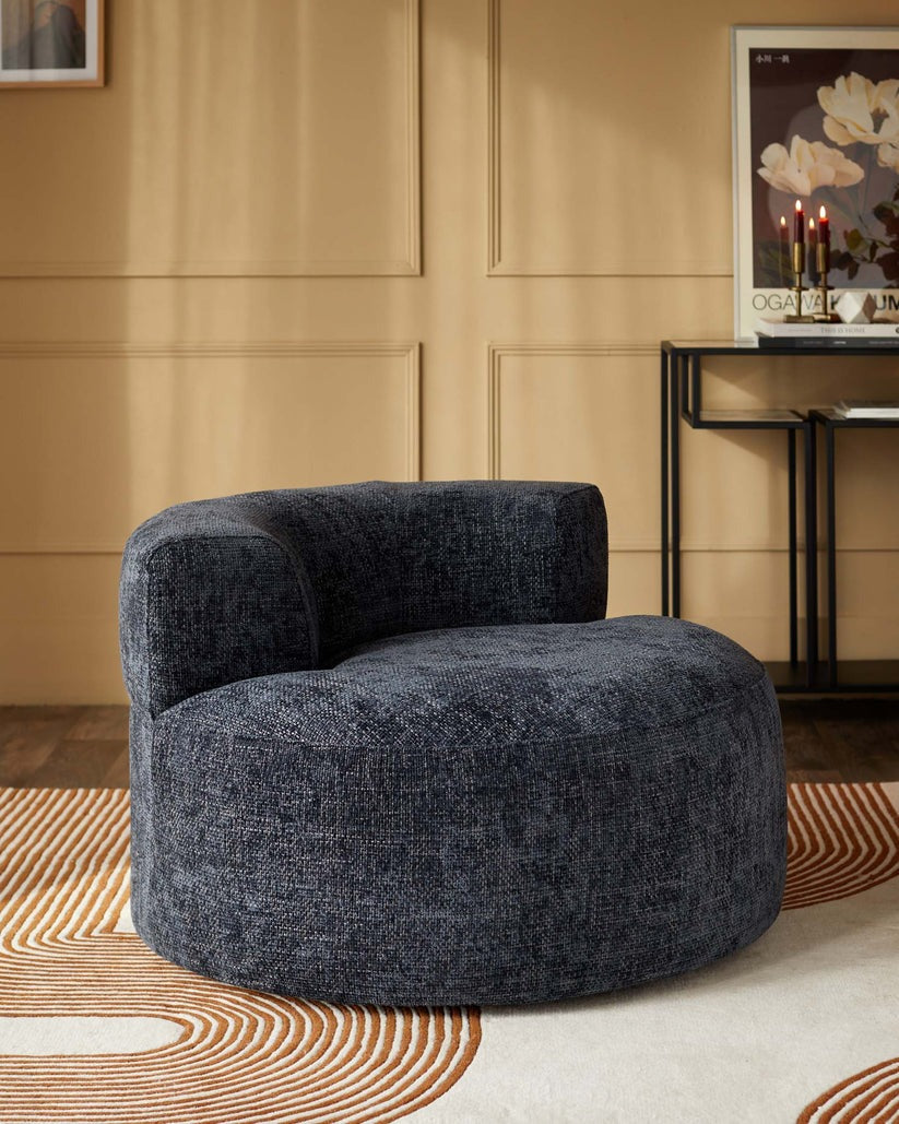 Gianna Chunky Weave Swivel Armchair