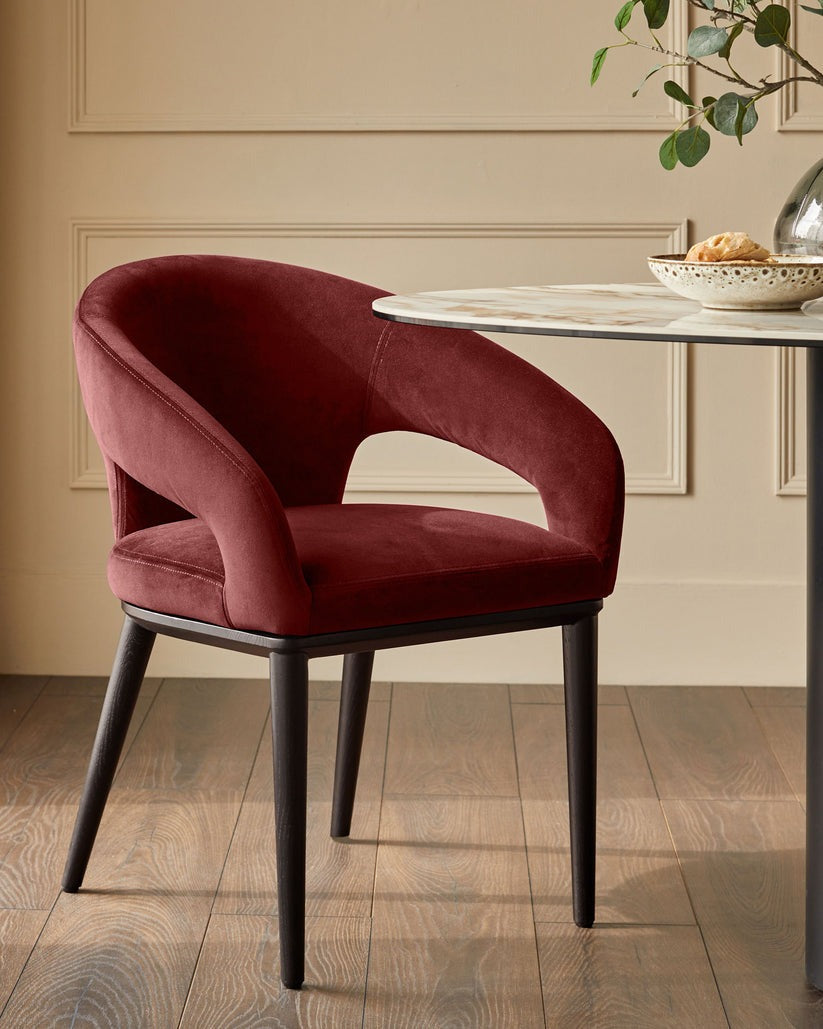 Heath Black Wood Dining Chair