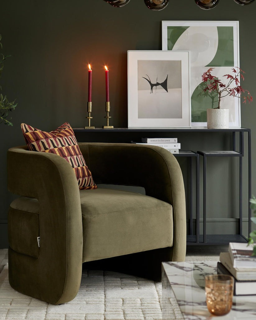 Silas Fabric Accent Chair