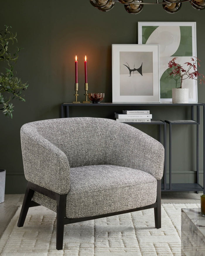 Parker Ivory Fabric Accent Chair