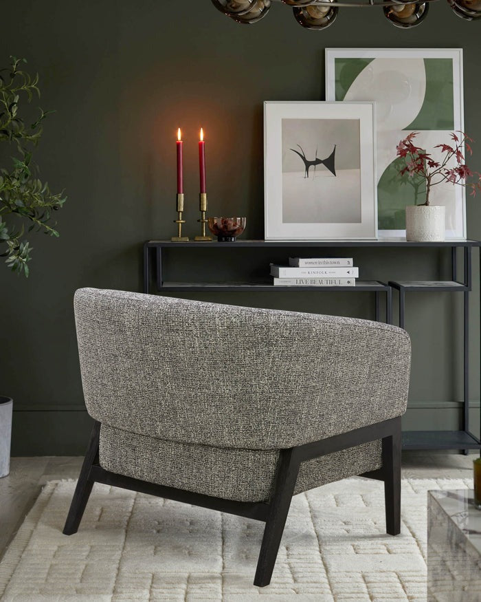Parker Ivory Fabric Accent Chair