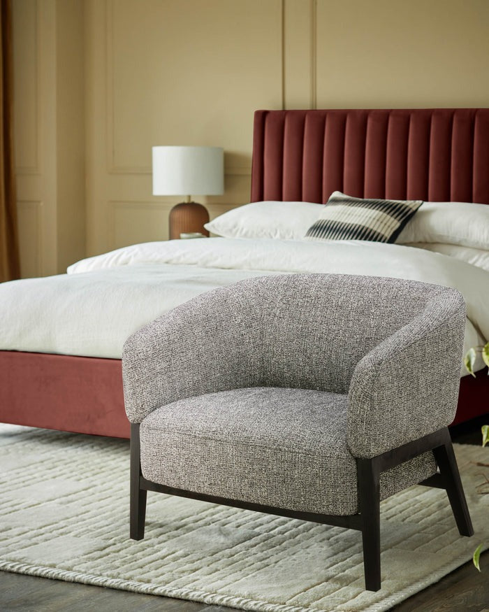 Parker Ivory Fabric Accent Chair