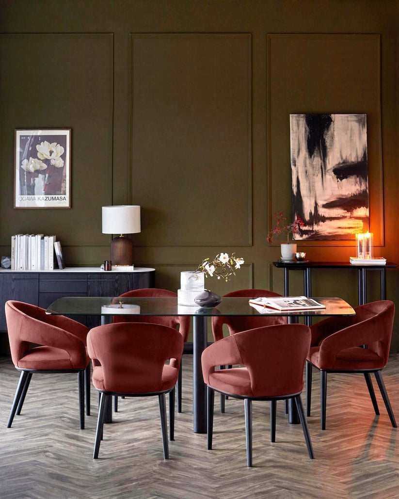 Heath Black Wood Dining Chair