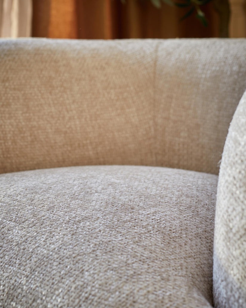 Florence Natural Fabric Armchair