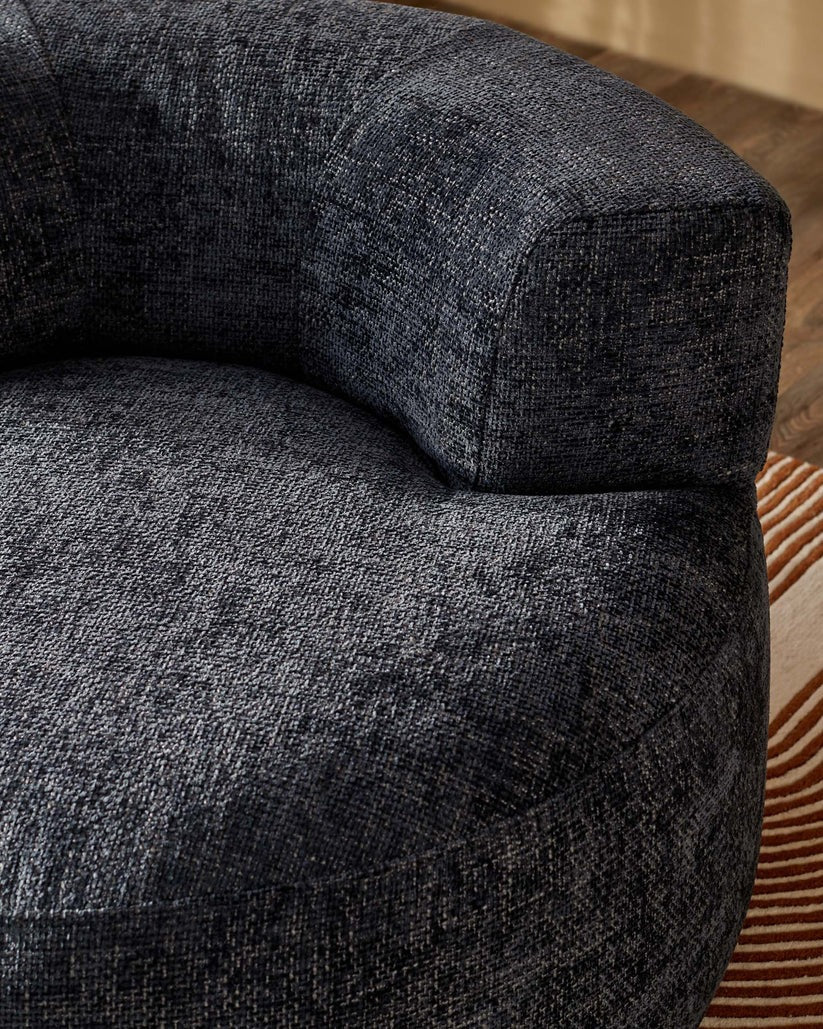 Gianna Chunky Weave Swivel Armchair
