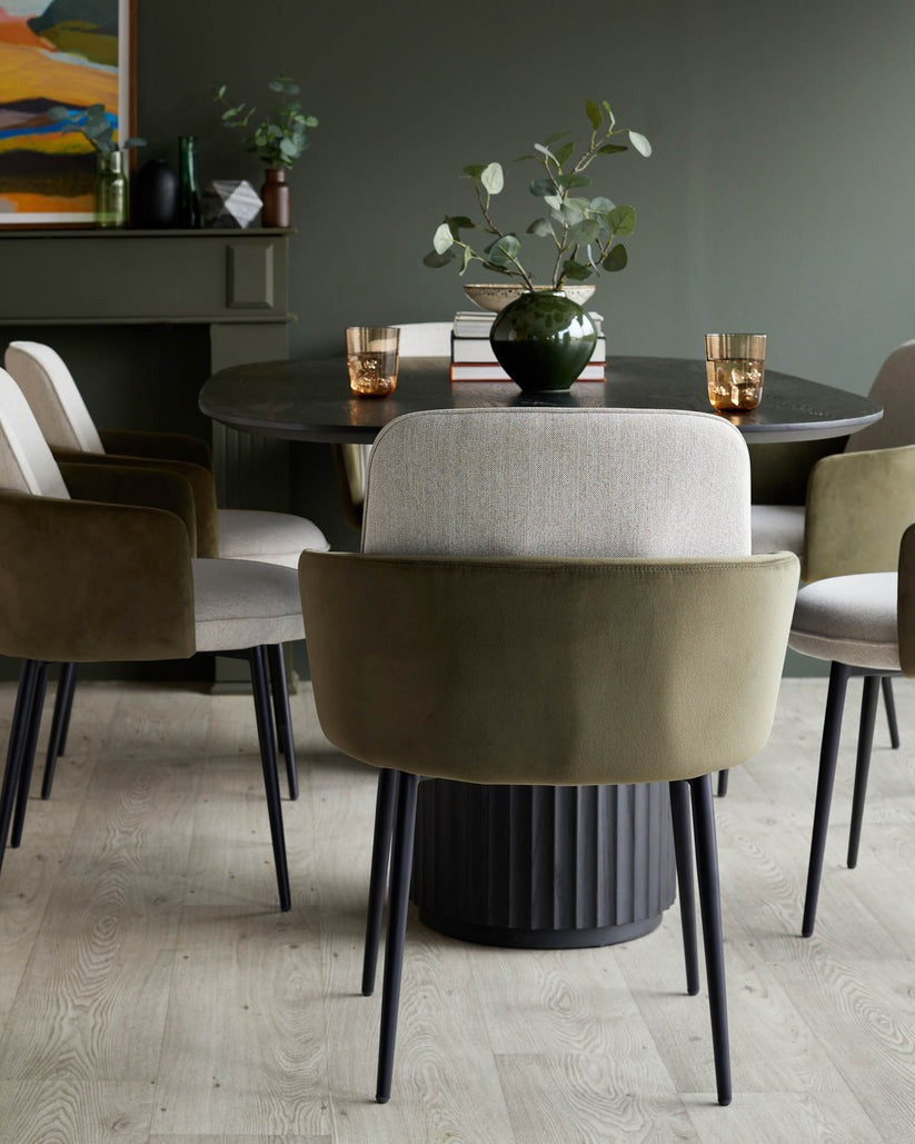 Wren Fabric Velvet Dining Chair - 2 Set