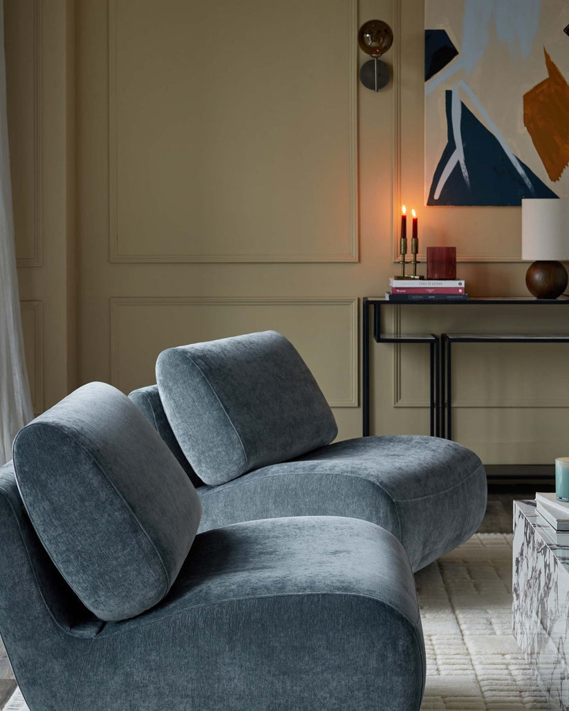 Frances Fabric Swivel Accent Chair