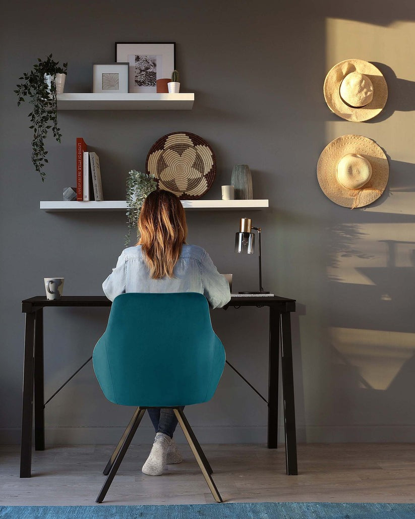 Cleo Velvet Swivel Chair