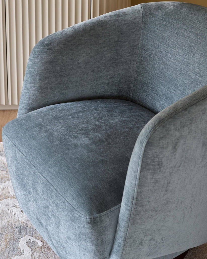 Natalia Chenille Swivel Accent Chair