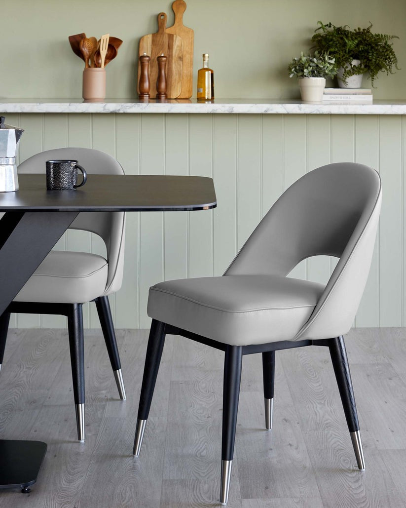 Clover Faux Leather Dining Chair - 2 Set