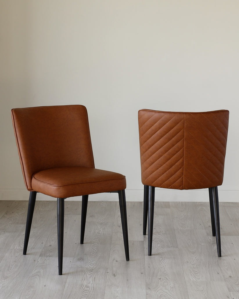 Serena Faux Leather Dining Chair - 2 Set