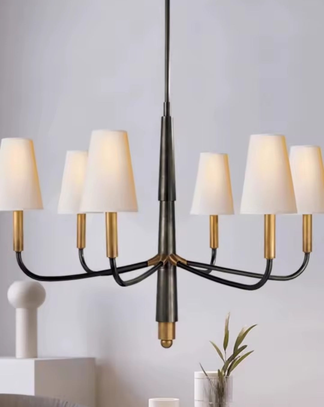 Serene 6-Light Pendant Light – Polished Copper