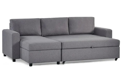 Angel Grey Linen Sofabed With Storage