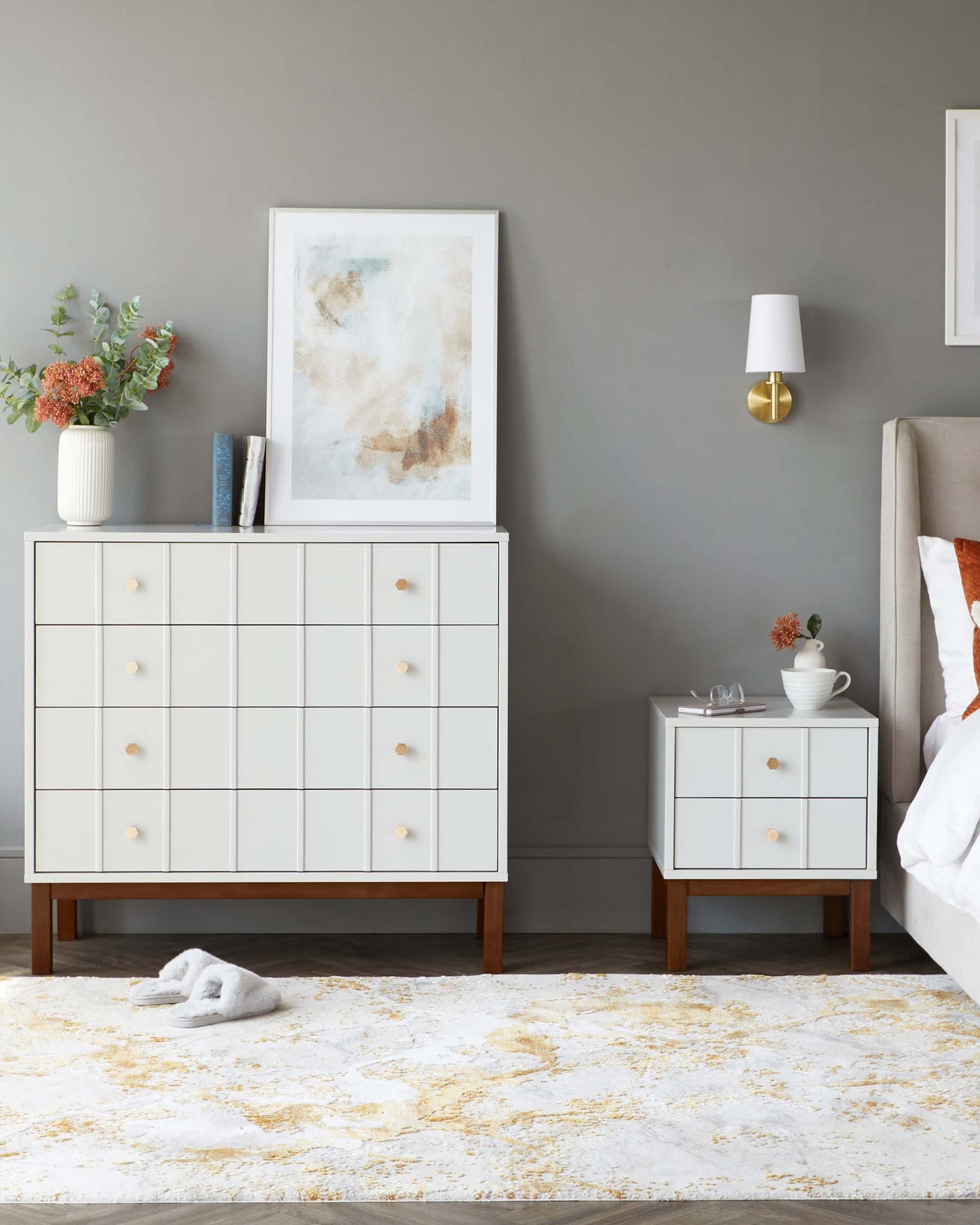 Lyle Light Grey Chest Of Drawers