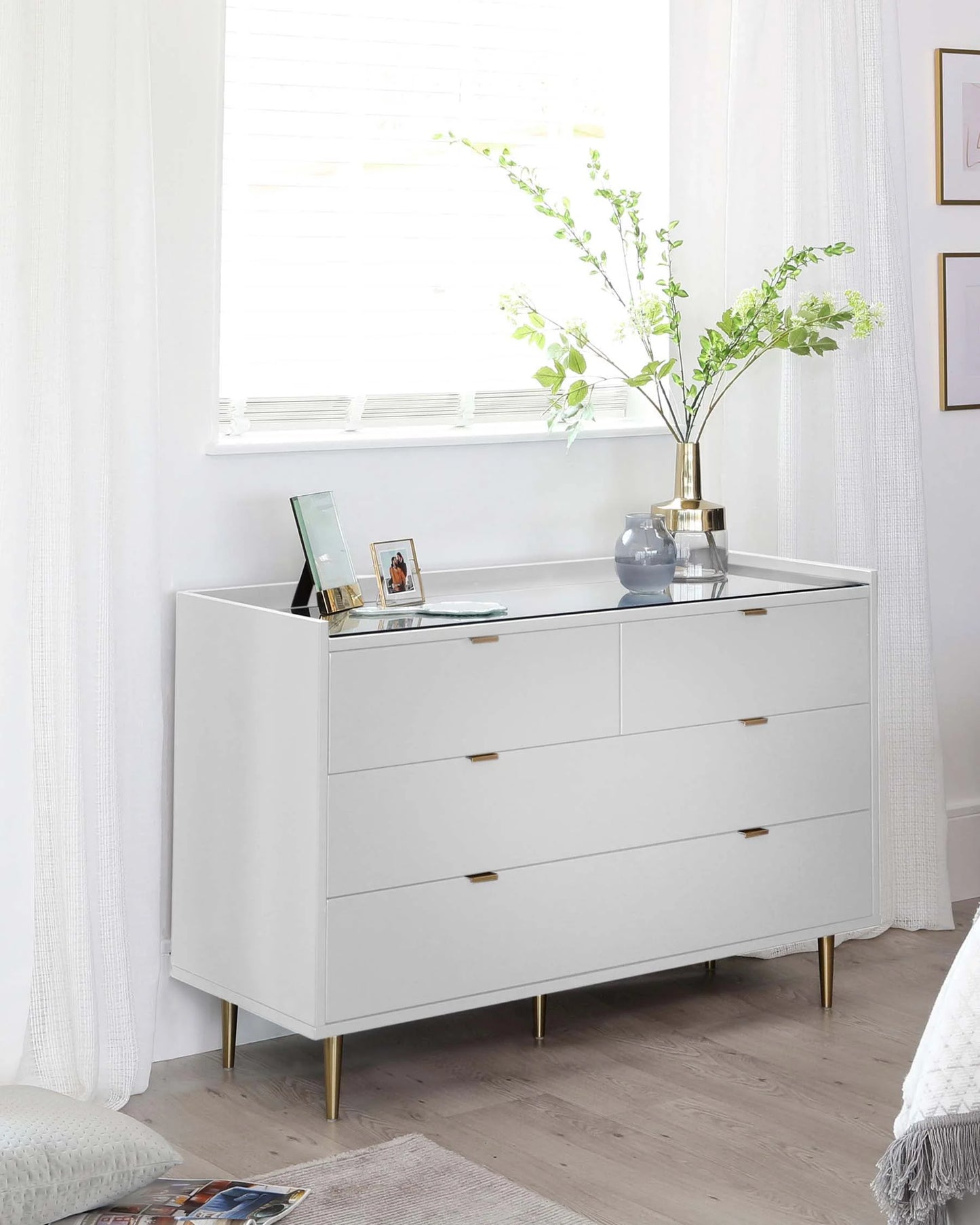 Orson White Chest Of Drawers