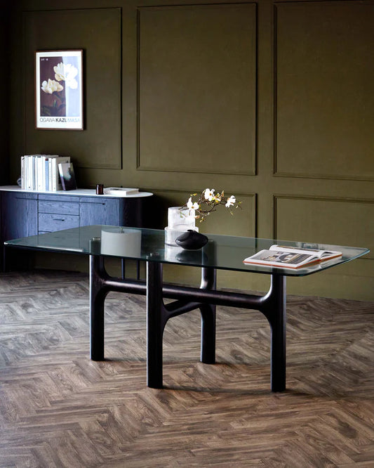 Brixton Black 6 Seater Dining Tables
