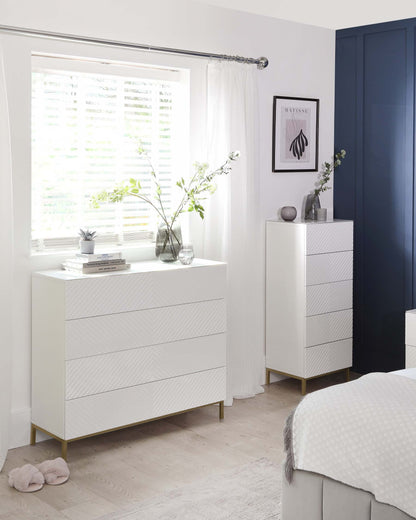 Noah White Gloss Tallboy
