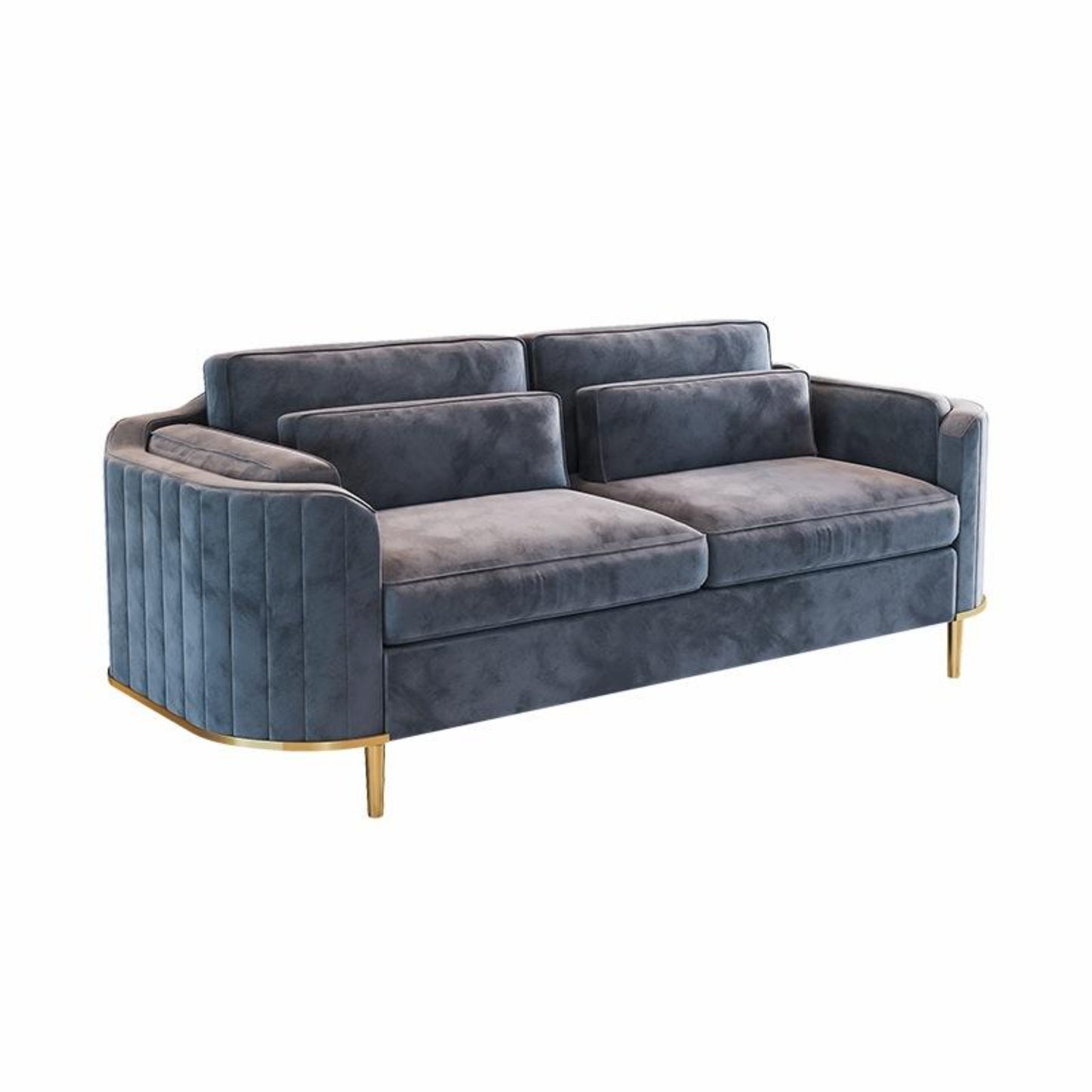 Suki Sofas Suite Sets in Luxury Grey Velvet
