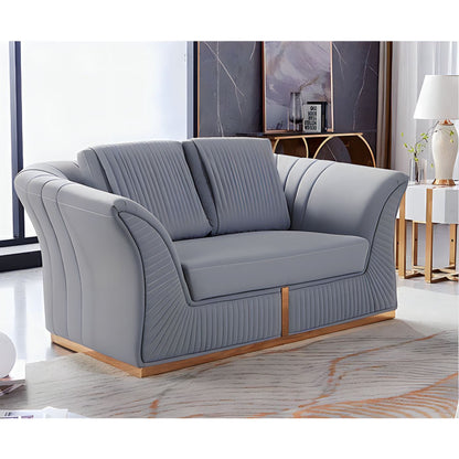 Gadarif Sofa Set in Luxury Grey Velvet