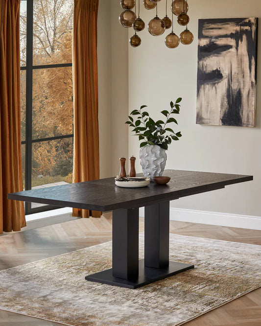 Morgan 6 to 8 Seat Extending Dark Oak Dining Table