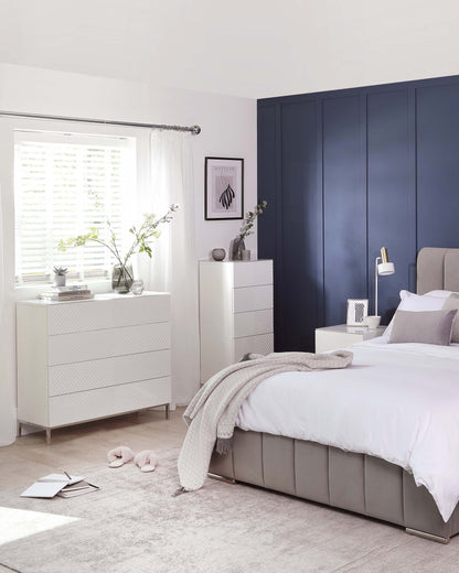 Noah White Gloss Tallboy