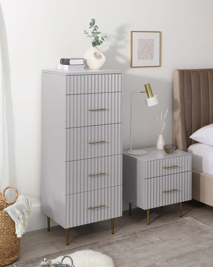 Albury Light Grey Tallboy