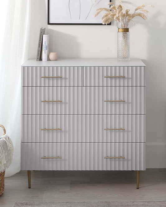 Albury Light Grey Chest of Drawers