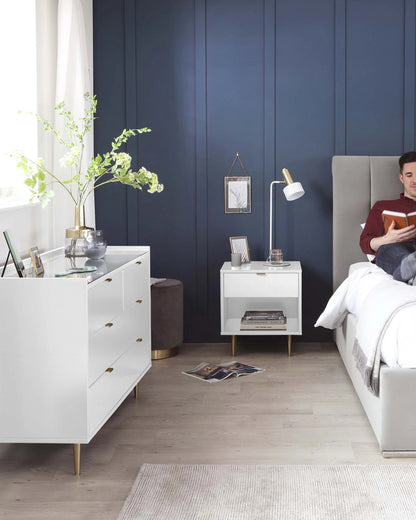 Orson White Chest Of Drawers