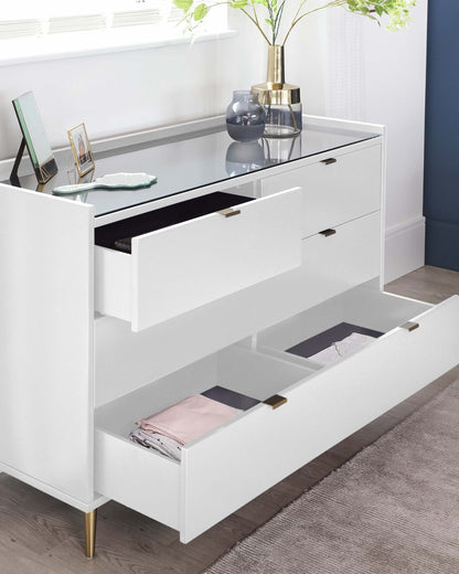 Orson White Chest Of Drawers