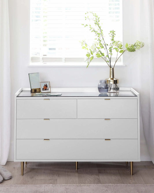 Orson White Chest Of Drawers