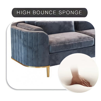 Suki Sofas Suite Sets in Luxury Grey Velvet
