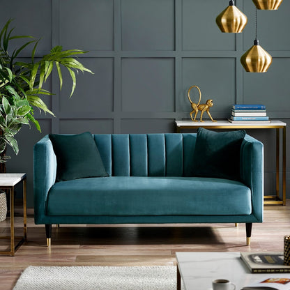 Salma Scalloped Back Two-Seater Sofa