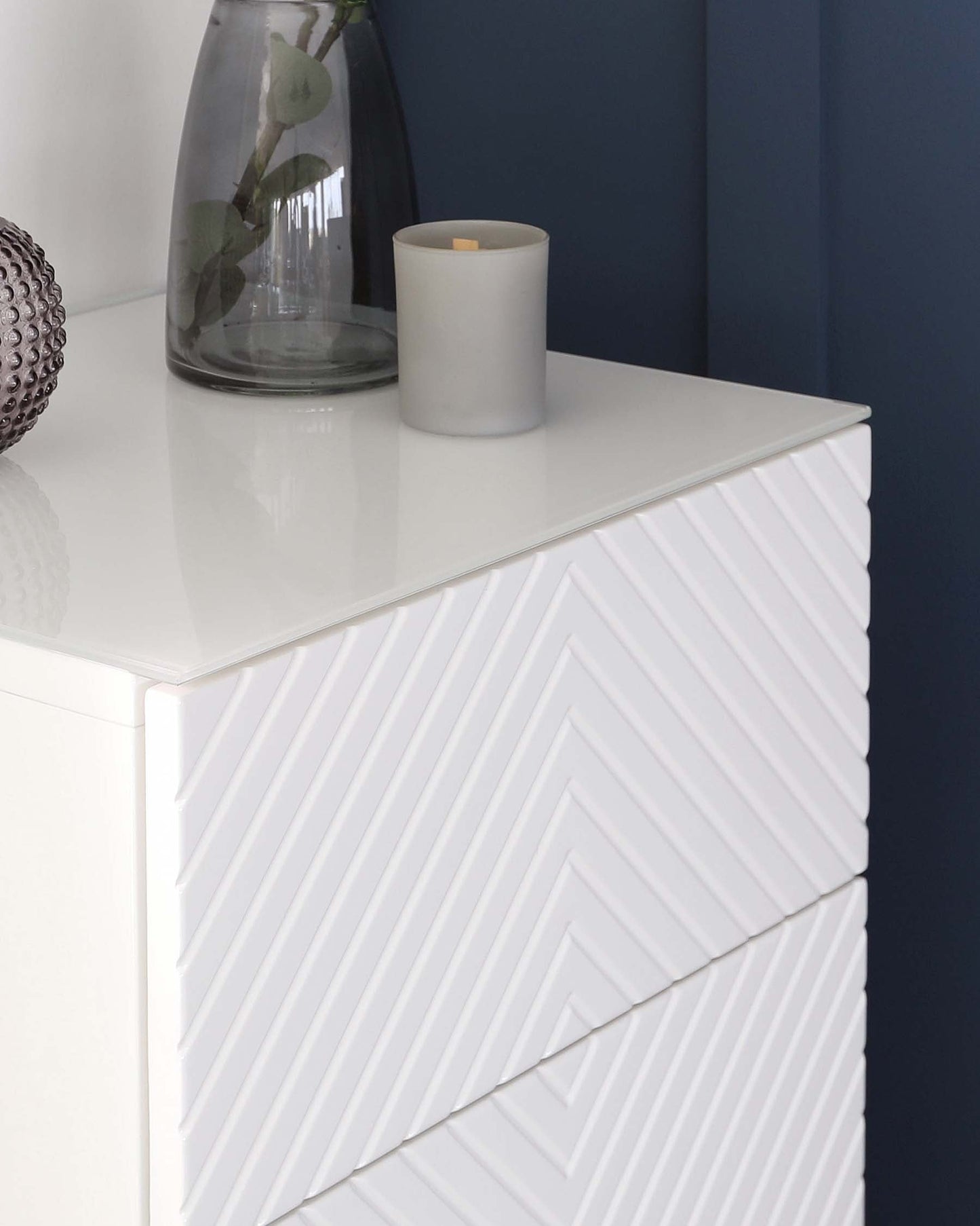Noah White Gloss Tallboy