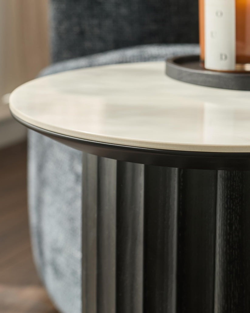 Hanne White Ceramic Side Table