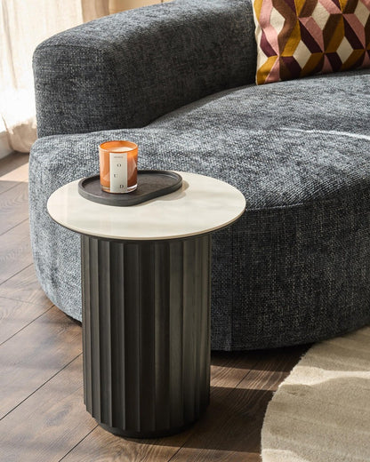 Hanne White Ceramic Side Table