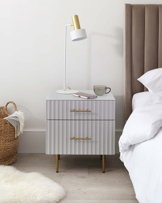 Albury 2 Drawer Bedside Table