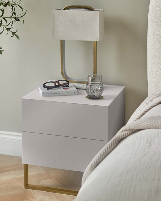 Benton 2 Drawer Bedside Table