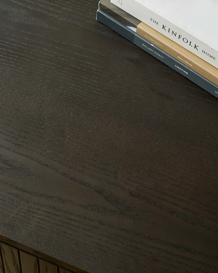 Toronto Dark Ash 2 Drawer Bedside Table