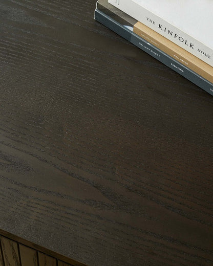 Toronto Dark Ash 2 Drawer Bedside Table