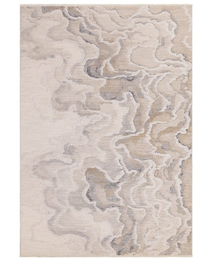 Eden Soft Silver Textured Large Rug