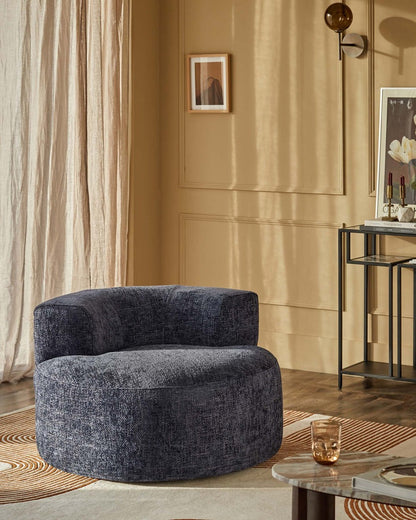 Gianna Chunky Weave Swivel Armchair