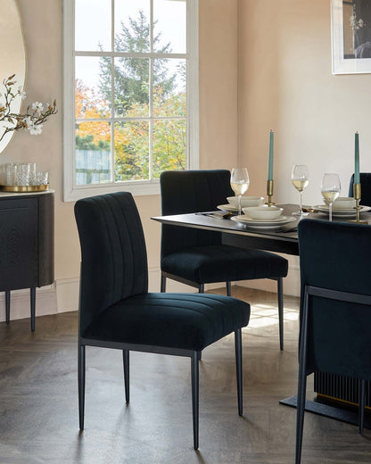 Kendra Velvet Dining Chair - 2 Set