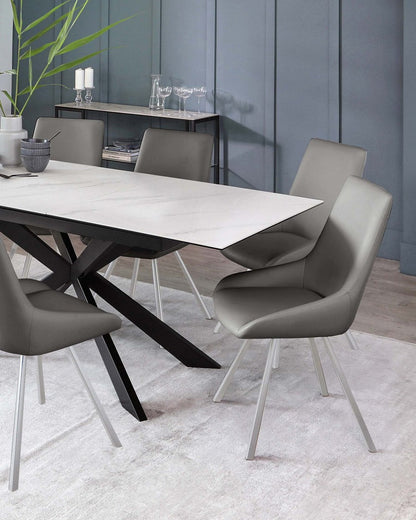 Theo Faux Leather Dining Chair