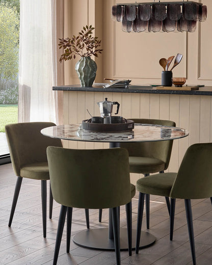 Trinny Velvet Dining Chair - 2 Set