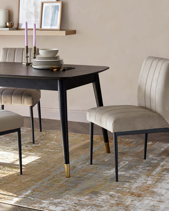 Sepia Mixed Metallics Textured Large Rug